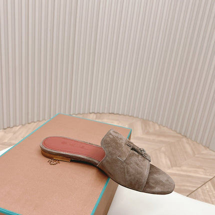 LP SUMMER CHARMS SANDALS IN ASH BROWN SUEDE