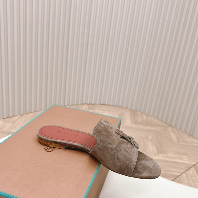 LP SUMMER CHARMS SANDALS IN ASH BROWN SUEDE