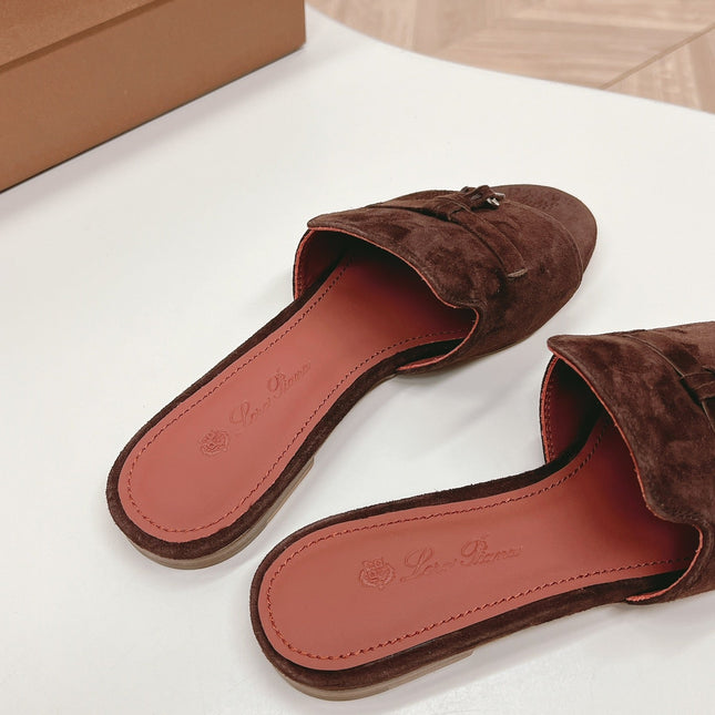 LP SUMMER CHARMS SANDALS IN BURNT UMBER SUEDE