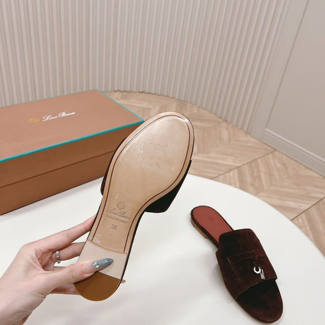 LP SUMMER CHARMS SANDALS IN BURNT UMBER SUEDE