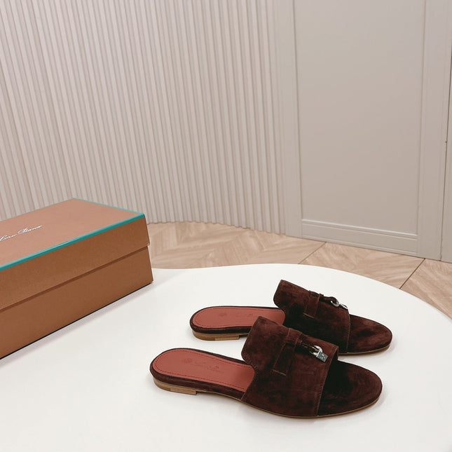 LP SUMMER CHARMS SANDALS IN BURNT UMBER SUEDE