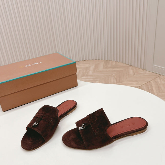 LP SUMMER CHARMS SANDALS IN BURNT UMBER SUEDE