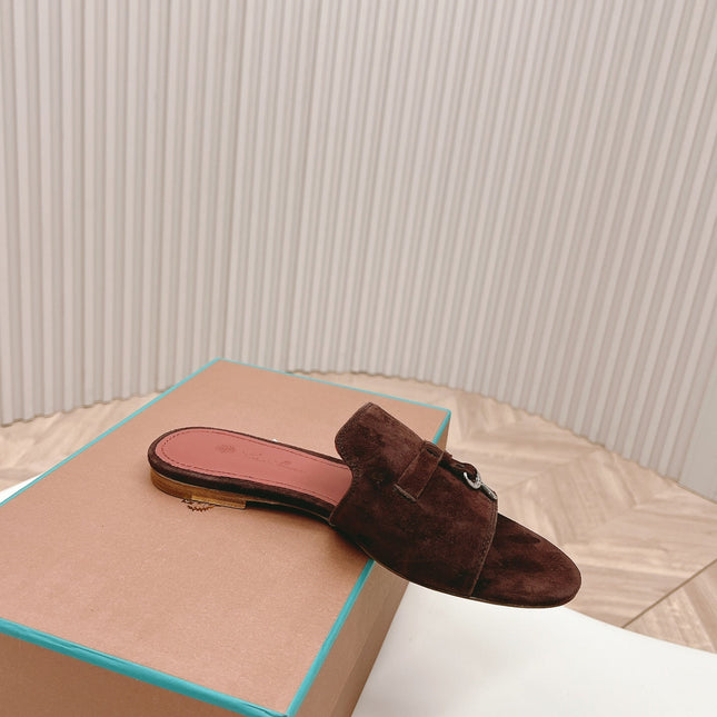 LP SUMMER CHARMS SANDALS IN BURNT UMBER SUEDE