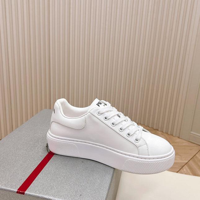 PRA RETRO SNEAKERS WHITE CALFSKIN