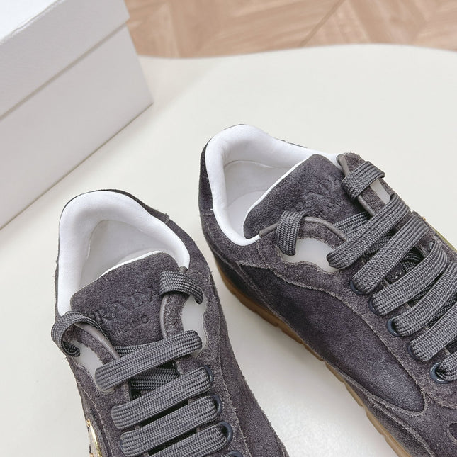 PRA FADED SUEDE SNEAKERS CHARCOAL
