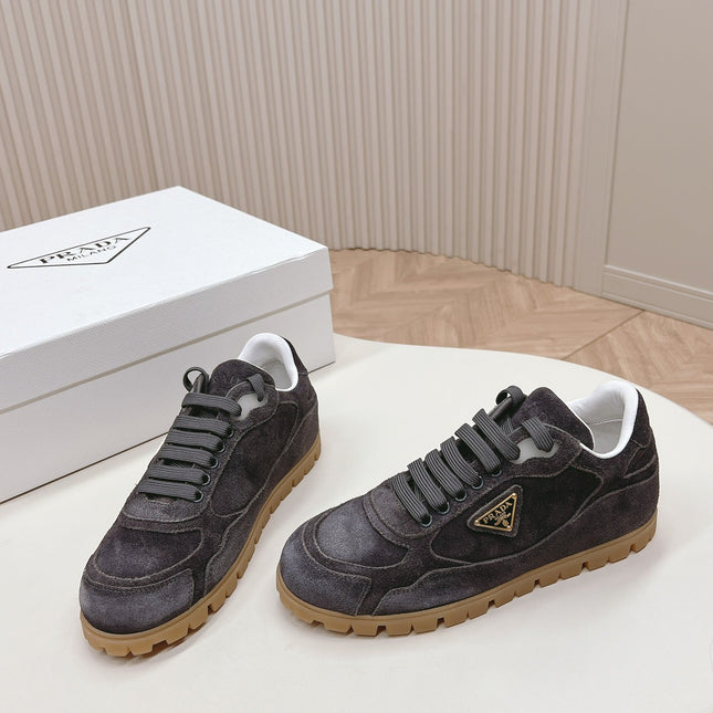 PRA FADED SUEDE SNEAKERS CHARCOAL