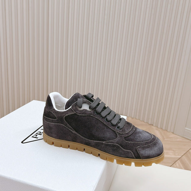 PRA FADED SUEDE SNEAKERS CHARCOAL