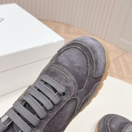 PRA FADED SUEDE SNEAKERS CHARCOAL