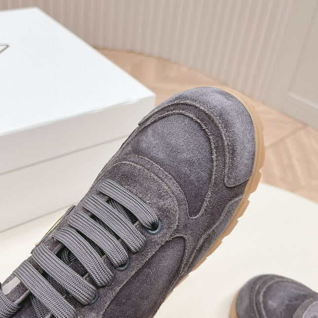 PRA FADED SUEDE SNEAKERS CHARCOAL