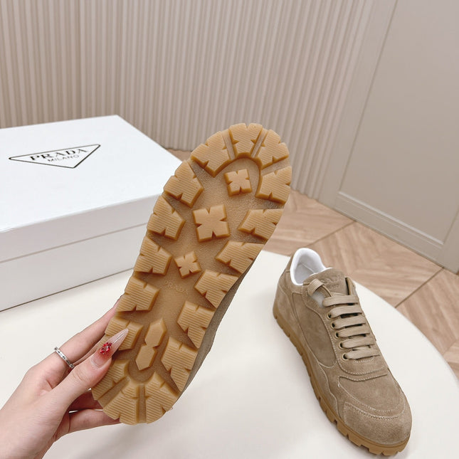 PRA FADED SUEDE SNEAKERS PEANUT