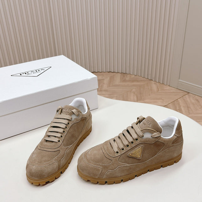 PRA FADED SUEDE SNEAKERS PEANUT