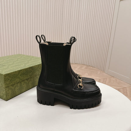 GG MARTIN HORSEBIT BOOTS IN BLACK IMPORTED CALFSKIN