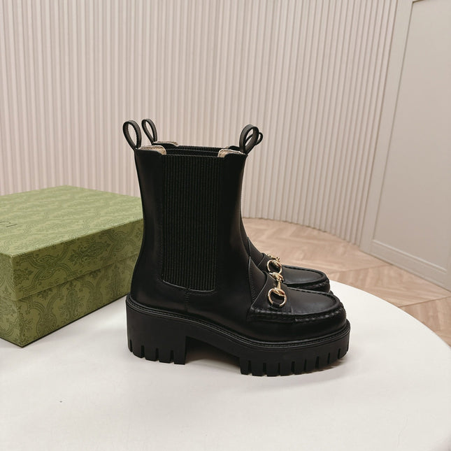 GG MARTIN HORSEBIT BOOTS IN BLACK IMPORTED CALFSKIN