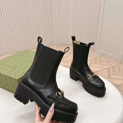 GG MARTIN HORSEBIT BOOTS IN BLACK IMPORTED CALFSKIN