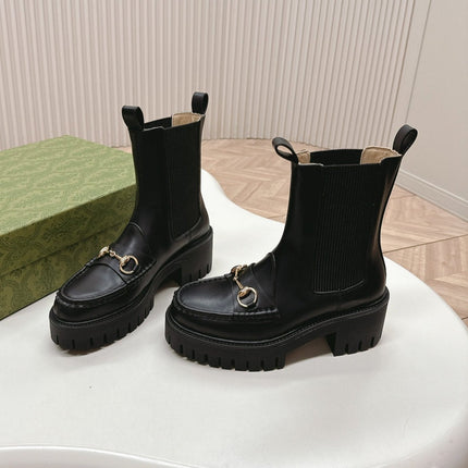 GG MARTIN HORSEBIT BOOTS IN BLACK IMPORTED CALFSKIN