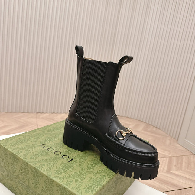GG MARTIN HORSEBIT BOOTS IN BLACK IMPORTED CALFSKIN