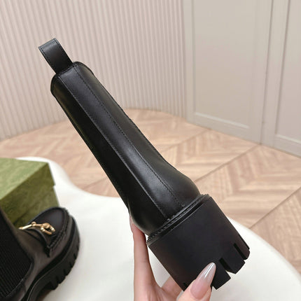 GG MARTIN HORSEBIT BOOTS IN BLACK IMPORTED CALFSKIN