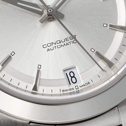 CONQUEST 34 MM WATCH SILVER CASE