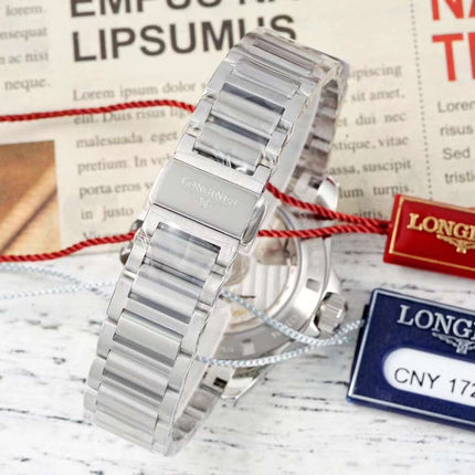 CONQUEST 34 MM WATCH SILVER CASE
