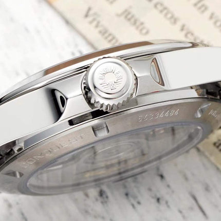 CONQUEST WATCH SILVER CASE WITH NAVY BLUE DIAL