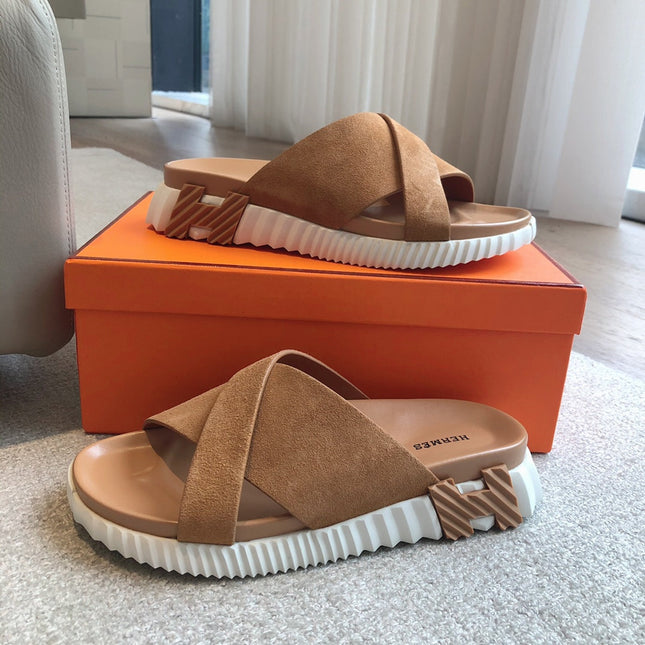 HM INFRA SANDAL CAMEL SUEDE