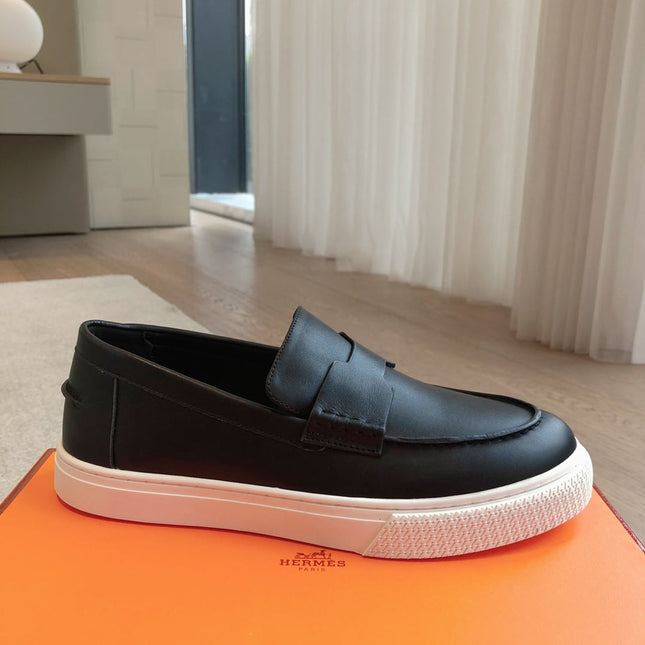 HM IKE SLIP-ON SNEAKER BLACK CALFSKIN