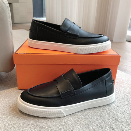 IKE SLIP-ON SNEAKER BLACK CALFSKIN