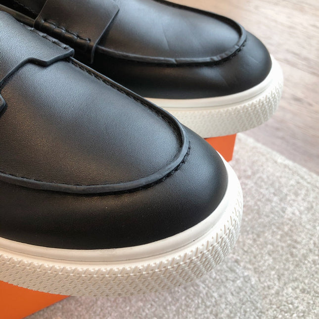 HM IKE SLIP-ON SNEAKER BLACK CALFSKIN