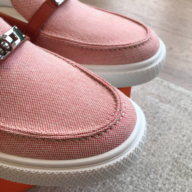 HM GAME SLIP-ON SNEAKER LIGHT PINK FABRIC