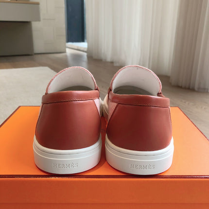 GAME SLIP-ON SNEAKER LIGHT PINK FABRIC AND CALFSKIN