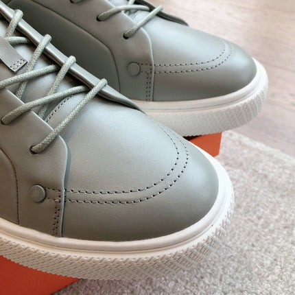 IRWIN SNEAKER LIGHT GRAY CALFSKIN