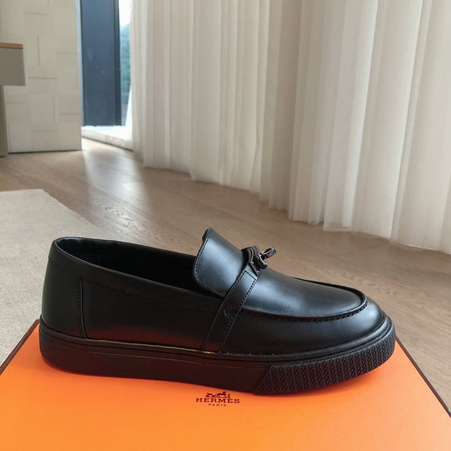 HM GAME SLIP-ON SNEAKER BLACK CALFSKIN