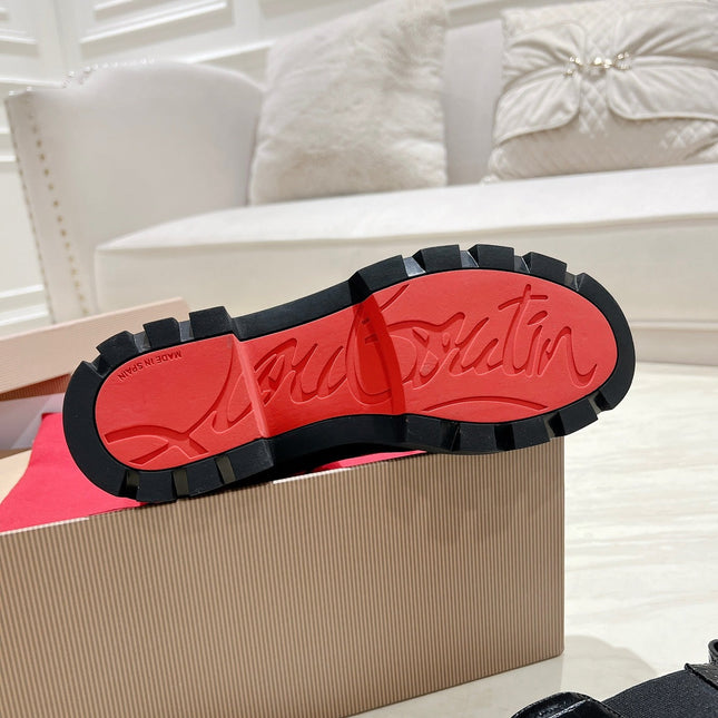 CHELSEA BOOT LUG 30MM IN BLACK CALFSKIN SNAKE SKIN