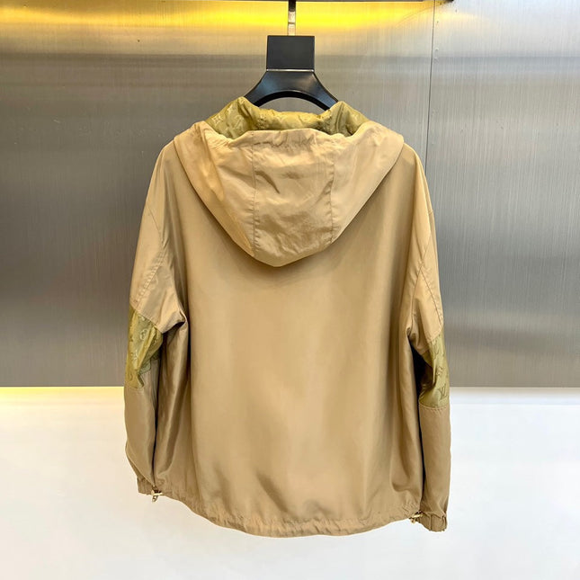 LV STRAW AND TEAK MONOGRAM WINDBREAKER 238899