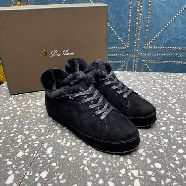 LP WINTER NUAGES SNEAKERS BLACK LAMBSKIN