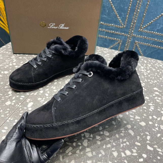 LP WINTER NUAGES SNEAKERS BLACK LAMBSKIN
