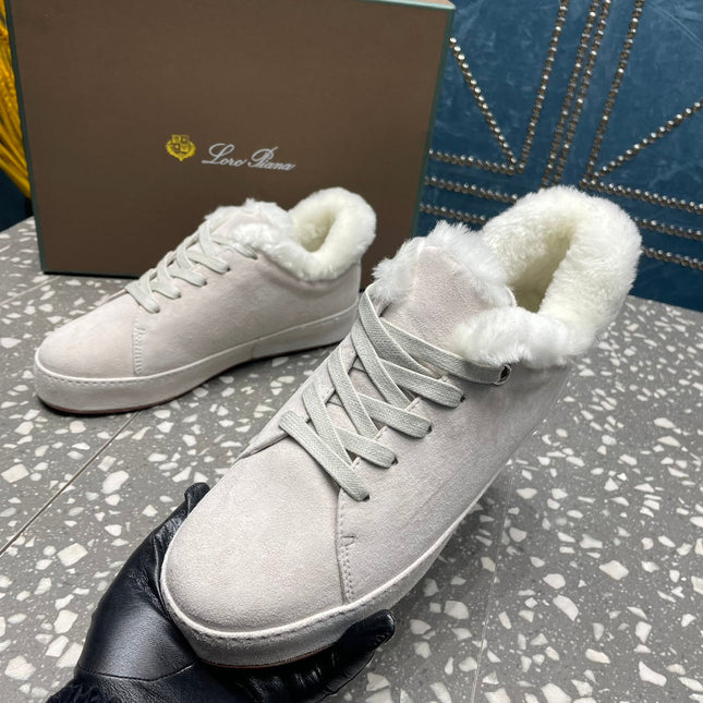 LP WINTER NUAGES SNEAKERS WHITE LAMBSKIN