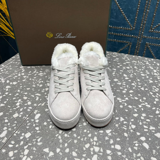 LP WINTER NUAGES SNEAKERS WHITE LAMBSKIN