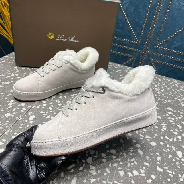 LP WINTER NUAGES SNEAKERS WHITE LAMBSKIN