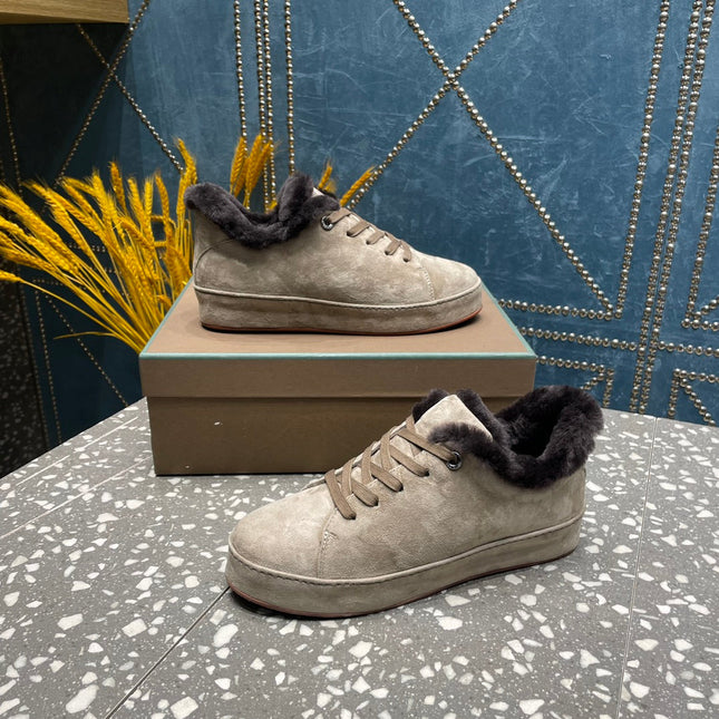 LP WINTER NUAGES SNEAKERS LIGHT GRAY LAMBSKIN
