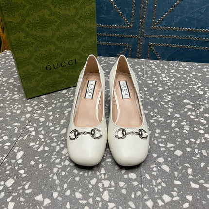 HIGH PUMP 55MM IN WHITE SHEEPSKIN