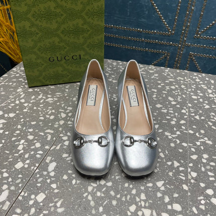 HIGH PUMP 55MM IN SILVER SHEEPSKIN