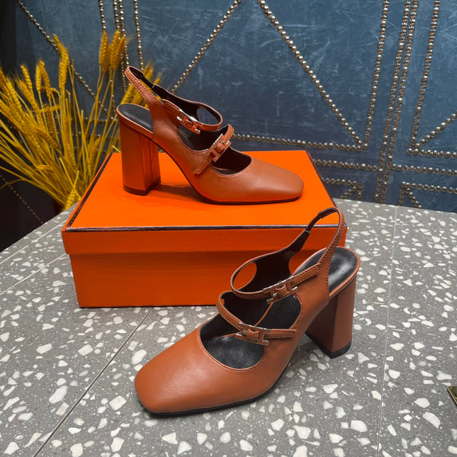 JACKIE 80 MM PUMP IN UMBER BROWN CALFSKIN