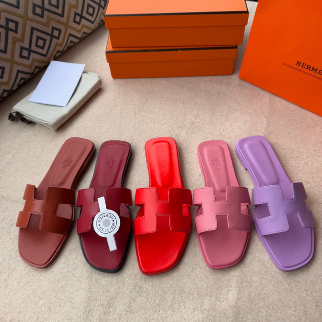 0RAN SANDALS IN LILAC PURPLE CALFSKIN