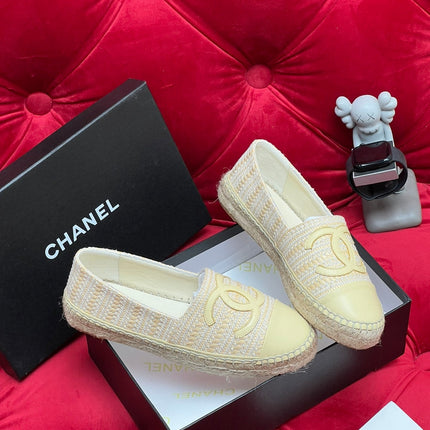 WOVEN LOAFERS IN DARK CREAM FABRIC