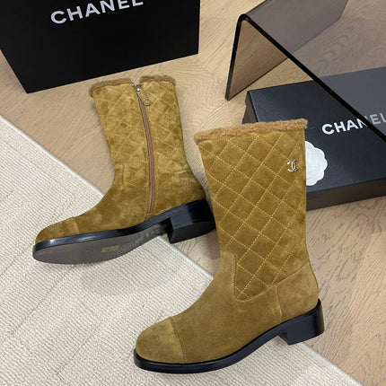 ANKLE BOOTS IN GOLDEN BROWN SUEDE 963150