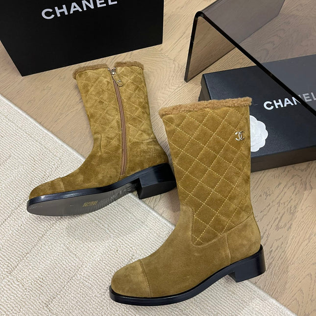 ANKLE BOOTS IN GOLDEN BROWN SUEDE 963150