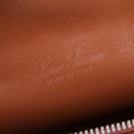 EXTRA POCKET L19 IN RED BROWN OSTRICH LEATHER