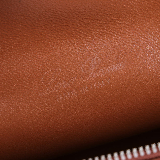 EXTRA POCKET L19 IN RED BROWN OSTRICH LEATHER