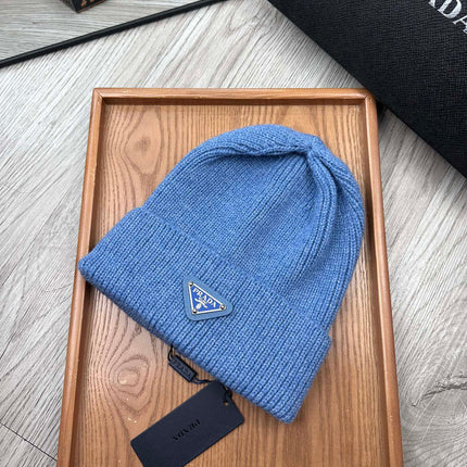 BEANIE HAT IN DOGGER BLUE WOOL 332396